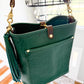 Bennett Bucket in Peacock Full Grain Bison Leather