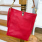 Bennett Bucket in Ruby Vachetta