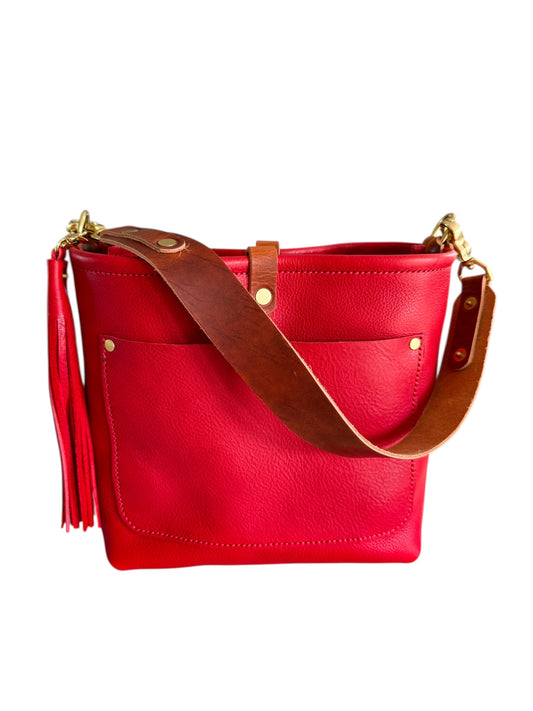 Bennett “shorty” Bucket in Ruby Vachetta