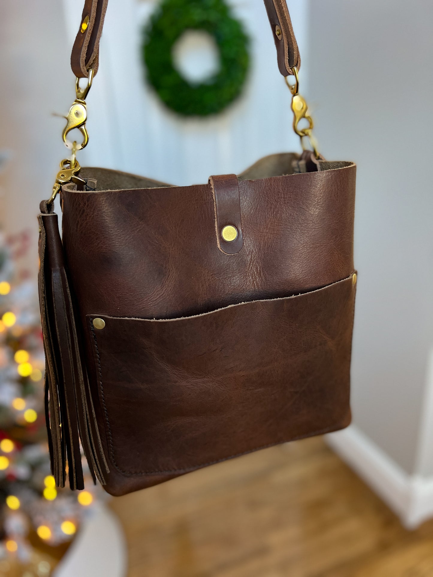 Bennett “shorty” Bucket in Brown Nut Derby Horween