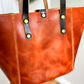 Large Shopper Tote in Horween English Tan Derby Leather