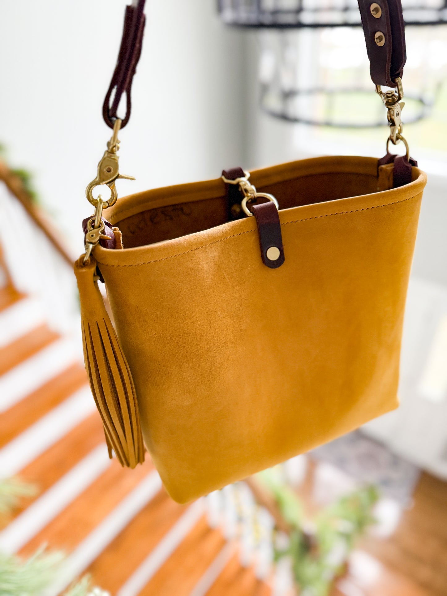 Hobo Bucket in Wheat Modesto Horween Leather