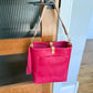 Bennett Bucket in Fuscia Vachetta (non-milled)