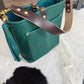 Bennett Bucket in Peacock Full Grain Bison Leather