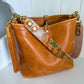 Hobo Bucket in Italian Honey Saffron Vegetable Tan w/Candy Strap