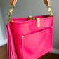 Bennett “shorty” Bucket in Fuscia Vachetta (non-milled)