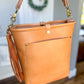Bennett Bucket in Natural Vachetta (non-milled)