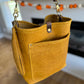 Bennett Bucket in Goldenrod Full Grain Bison