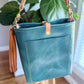Bennett Bucket in Aqua Pearl Horween