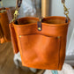 Bennett Bucket in Ginger Vachetta