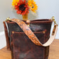 Bennett Bucket in Coffee Full Grain Bison Leather w/Dyed Strap