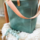 Bennett Bucket in Aqua Pearl Horween