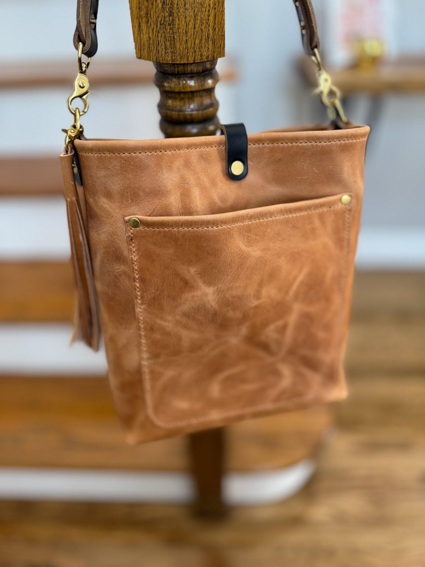 Bennett Bucket in Light Natural Derby Horween