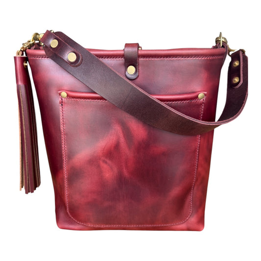 Bennett Bucket in Burgundy Chromexcel Horween