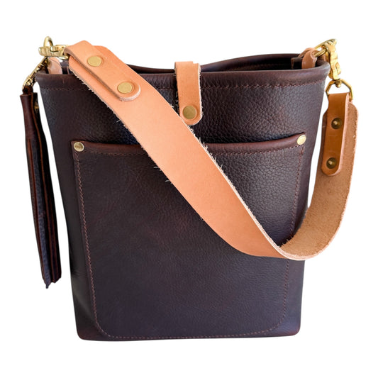 Bennett Bucket in Espresso Kodiak Full Grain Leather