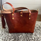 Medium Tote in Cherry Veg Tan