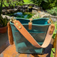 Bennett Bucket in Aqua Pearl Horween