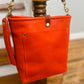 Bennett Bucket in Mandarin Vachetta