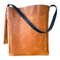 Bennett Bucket in Italian Honey Saffron Vegetable Tanned Leather