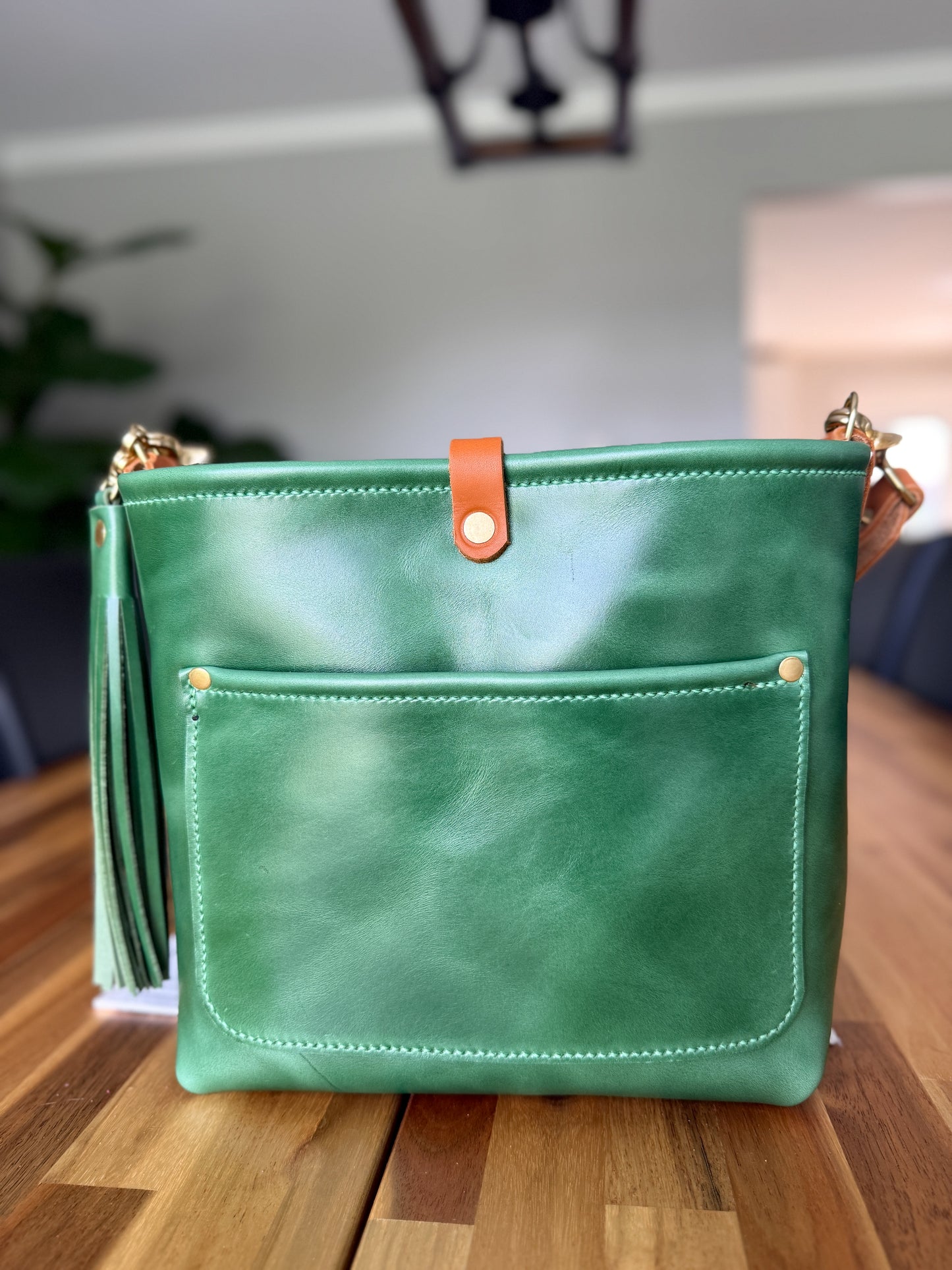 Bennett “shorty” Bucket in Shamrock Green Full Grain Leather