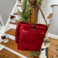 Bennett Bucket in Red Persian Horween Cypress Leather