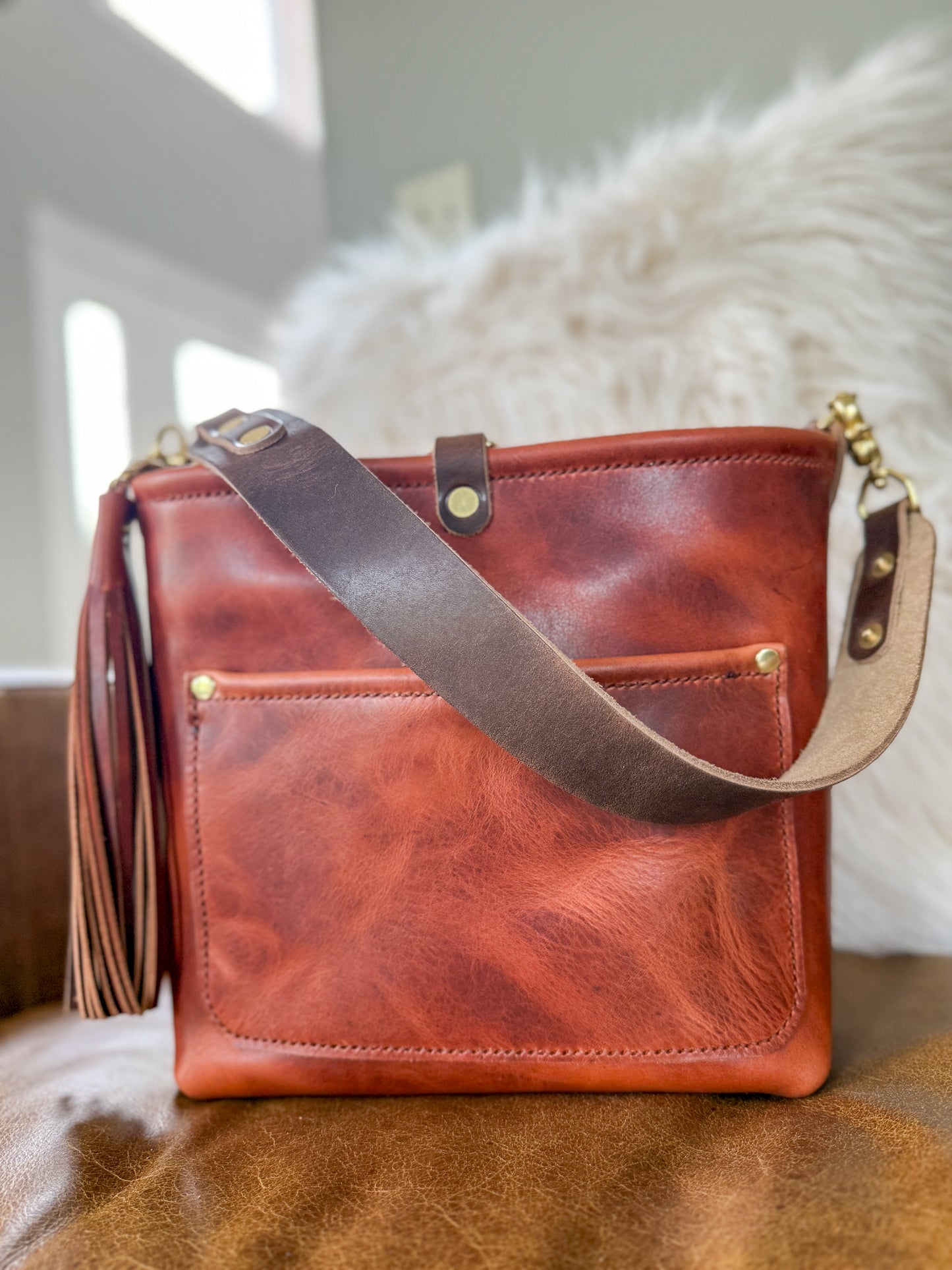 Bennett “shorty” Bucket in Horween English Tan