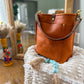 Bennett Bucket in Ginger Vachetta