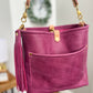 Bennett “shorty” Bucket in Electric Pink Full Grain Leather