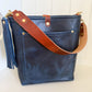 Bennett Bucket in Horween Cobalt Full Grain Leather