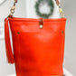 Bennett Bucket in Mandarin Vachetta