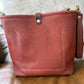 Hobo Bucket in Chestnut Full Grain Bison Leather