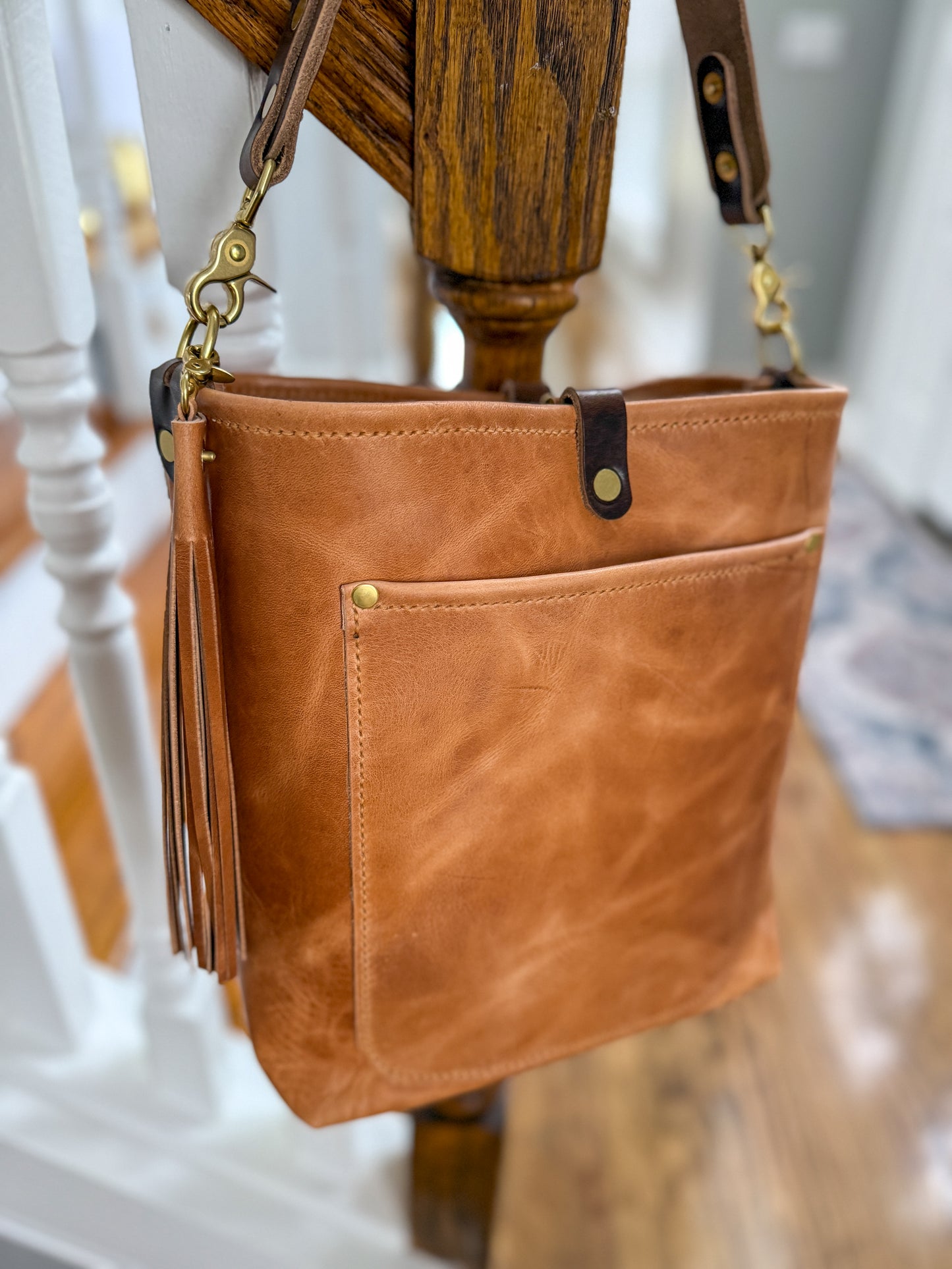 Bennett Bucket in Light Natural Derby Horween