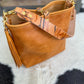 Hobo Bucket in Italian Honey Saffron Vegetable Tan w/Candy Strap
