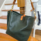 Hobo Bucket in Evergreen Vachetta