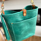 Bennett Bucket in Teal Full Grain Leather