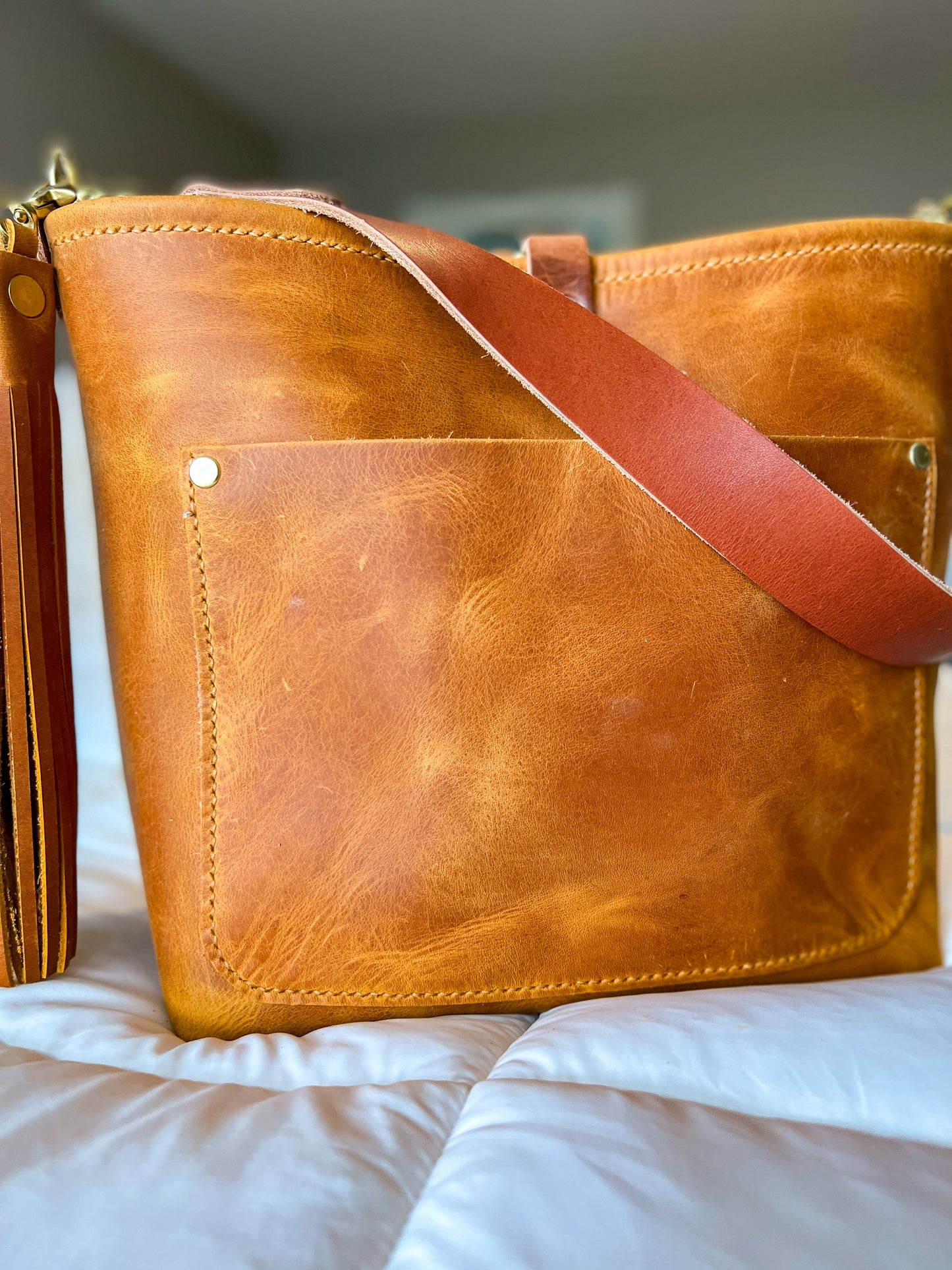 Bennett “shorty” Bucket in Sedona Full Grain Leather