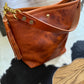 Braxton Bucket in Horween Natural Derby