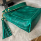 Bennett Bucket in Teal Full Grain Leather