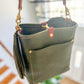 Bennett Bucket in Italian Olive Vachetta Leather