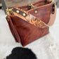 Hobo Bucket in Horween Brown Nut Dublin w/Candy Strap