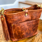 Bennett “shorty” Bucket in Full Grain Hot Coals Leather