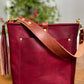 Bennett Bucket in Mulberry Veg Tan Italian Leather