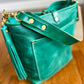 Bennett Bucket in Teal Full Grain Leather