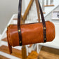 Bren Barrel in Toffee Vegetable Tanned Leather