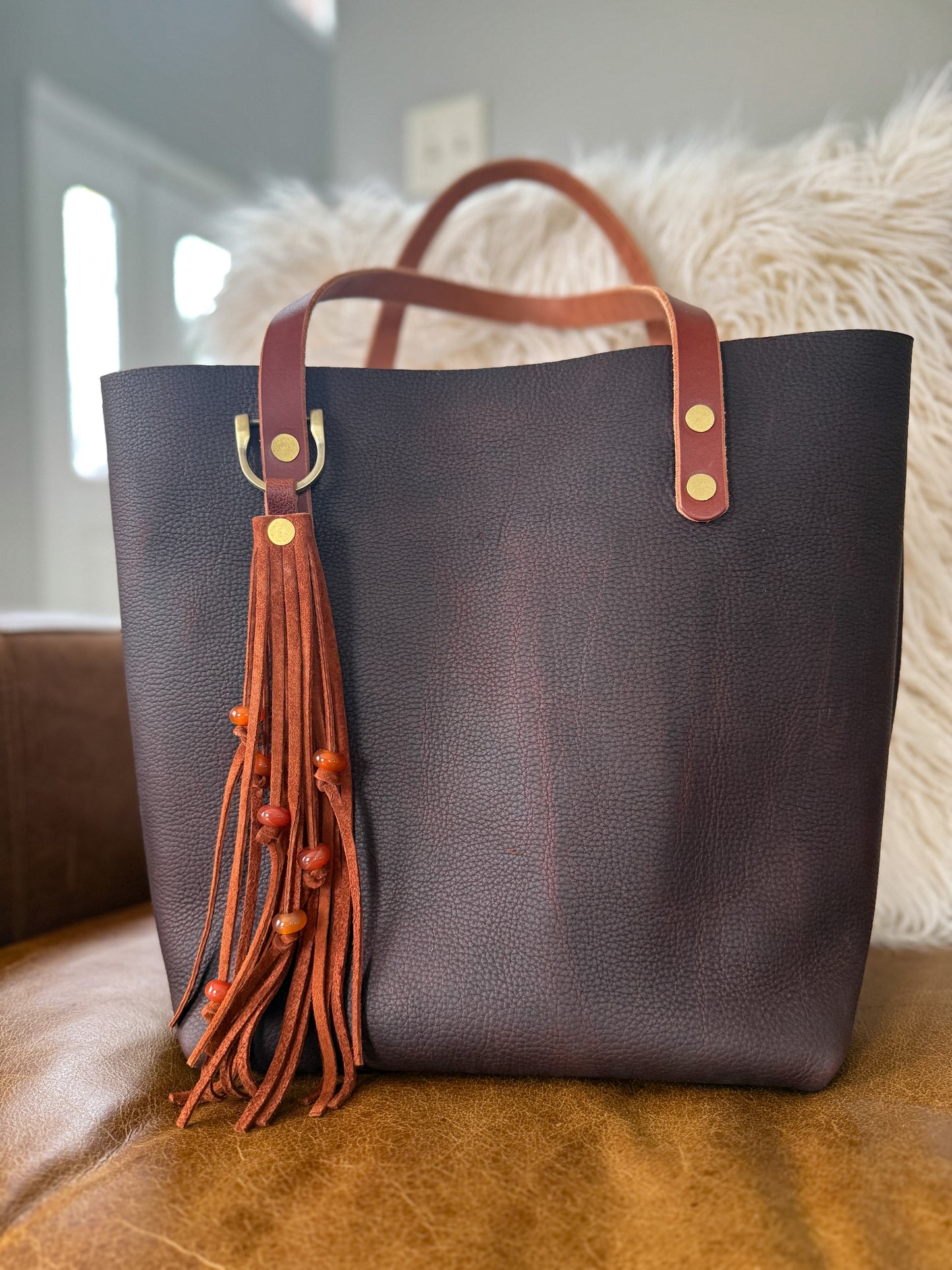 Classic Tote in Espresso Kodiak Full Grain Leather