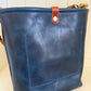 Bennett Bucket in Horween Cobalt Full Grain Leather