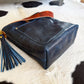 Bennett Bucket in Horween Cobalt Full Grain Leather