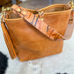 Hobo Bucket in Italian Honey Saffron Vegetable Tan w/Candy Strap