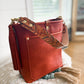 Bennett Bucket in Brick Bison Full Grain Leather w/Candy Strap