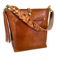 Bennett Bucket in Miel Cuoio Italian Leather w/Candy Strap